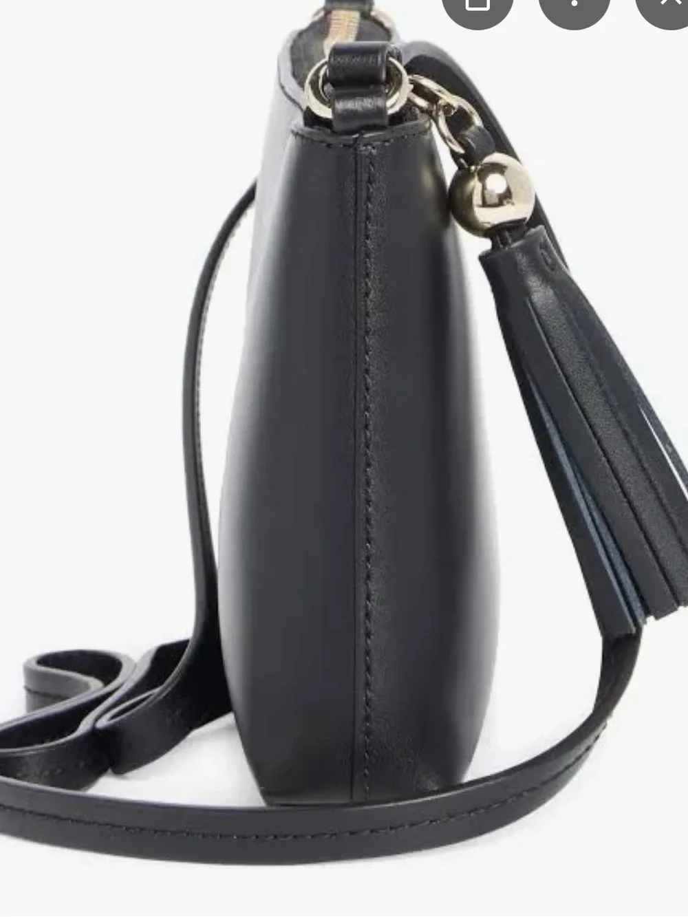 kate spade Black Leather Crossbody Bag